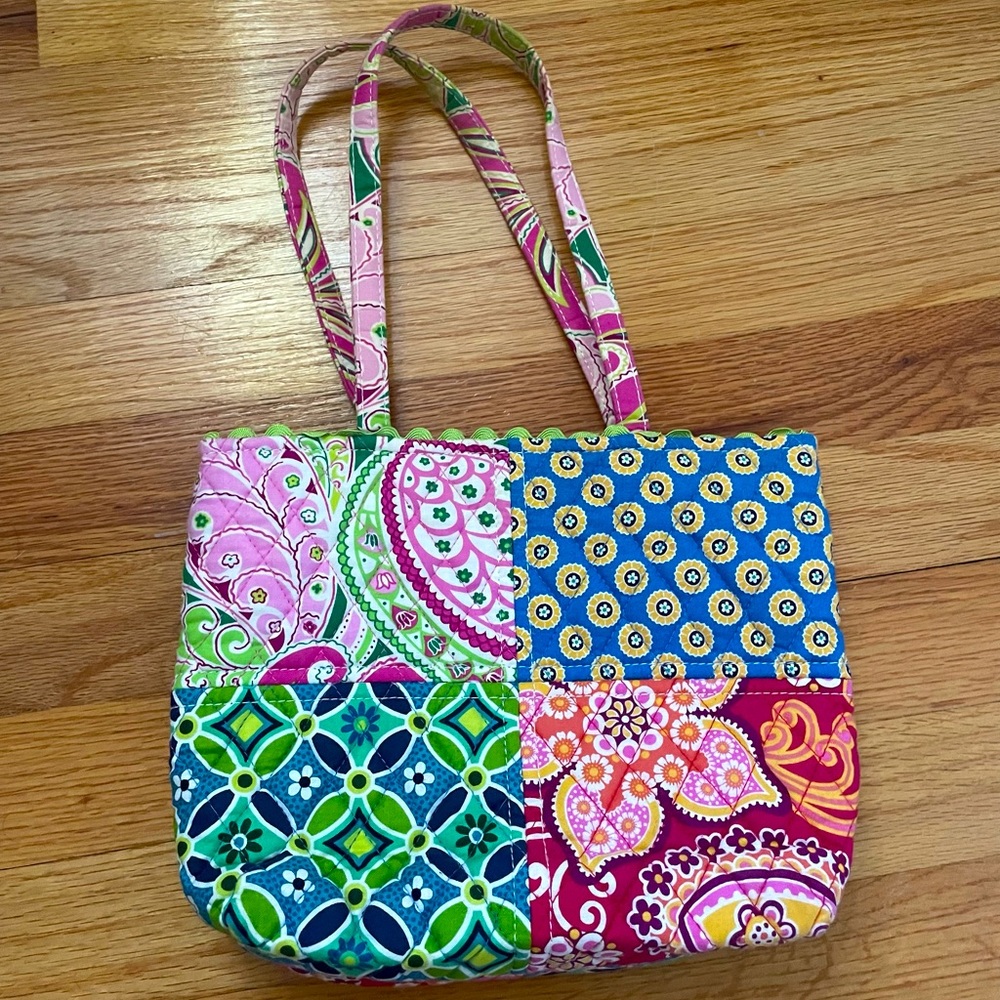 Vera Bradley mini patchwork tote